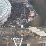 West Ham supporters leave London Stadium amid empty seats – Daily Star