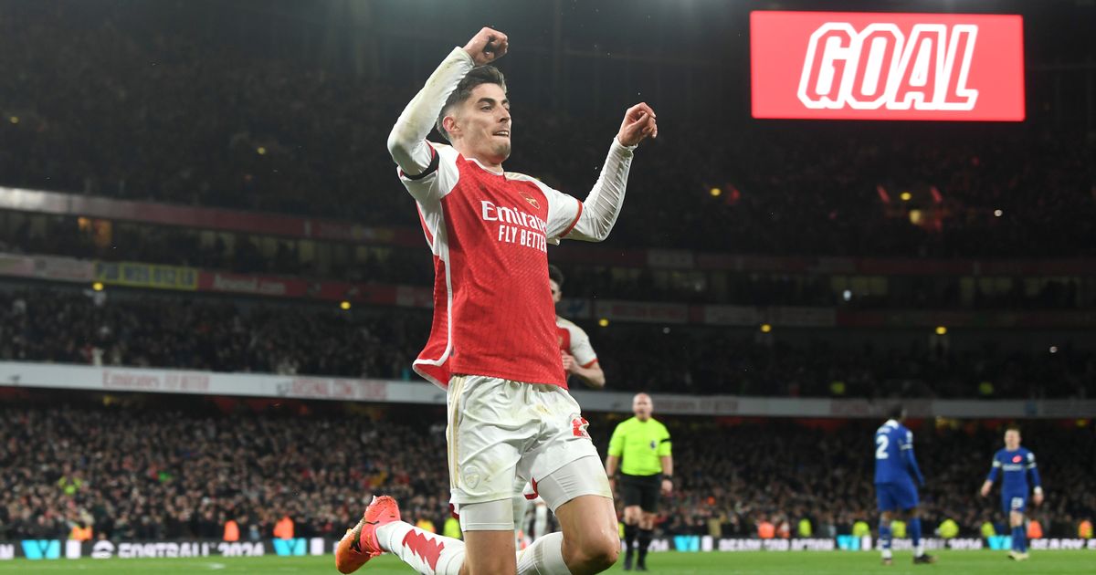 Arsenal supporters ‘adore’ Kai Havertz celebrating two goals against struggling former team Chelsea – Daily Star