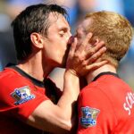 Gary Neville and Paul Scholes’ embrace after Man Utd victory against Man City – Daily Star