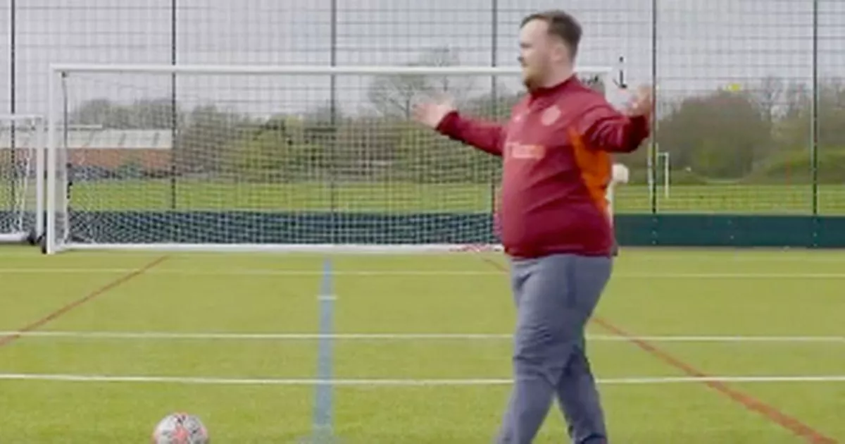 Luke Littler’s impressive football skills leave darts fans amazed as he hits two crossbars in a row.