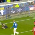Dominic Calvert-Lewin Caught Attempting to ‘David Nugent’ Everton Team-mate for Goal Against Liverpool
