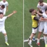 Real Madrid legend’s son imitates Jude Bellingham’s celebration after scoring winning goal for youth team