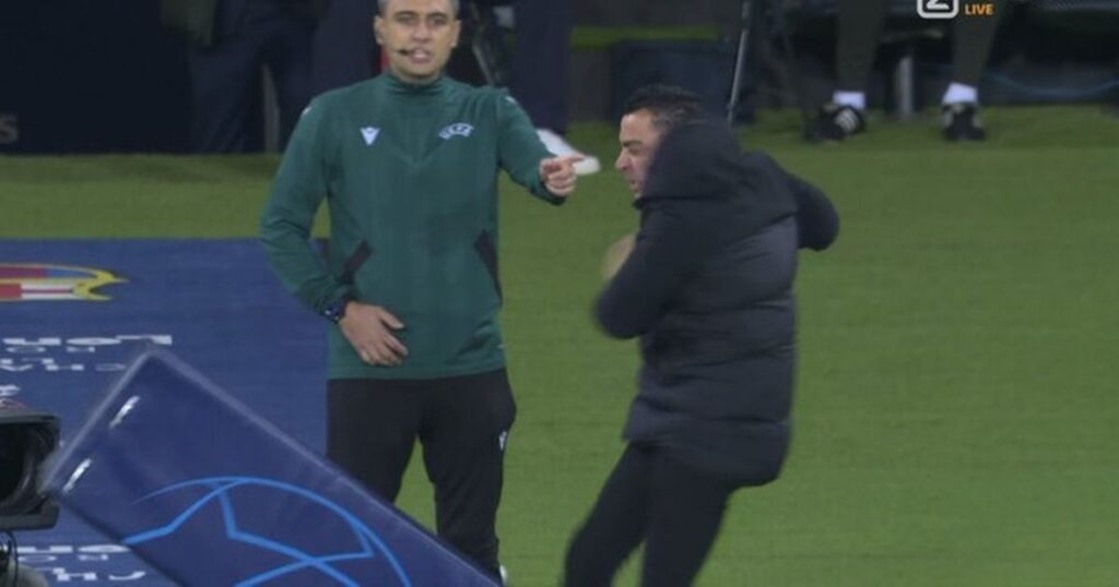 Xavi from Barcelona receives red card for ‘kicking TV equipment’ in Stone Island gear – Daily Star