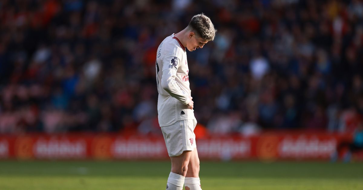 Alejandro Garnacho likes two Mark Goldbridge tweets after Man Utd man subbed at half-time.