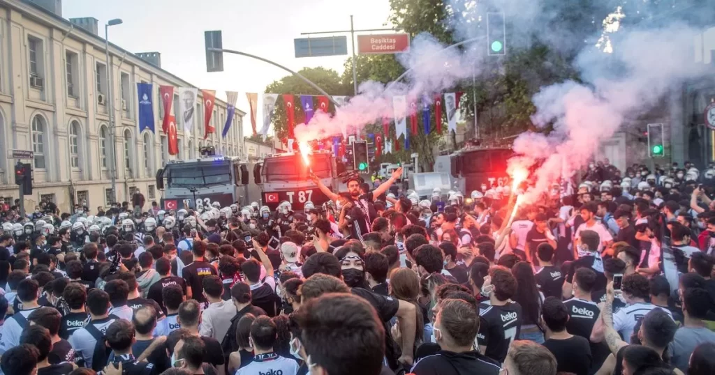 Briton recounts having to forfeit a match in Turkey due to unruly fans outside the stadium.