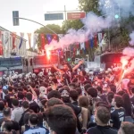 Briton recounts having to forfeit a match in Turkey due to unruly fans outside the stadium.