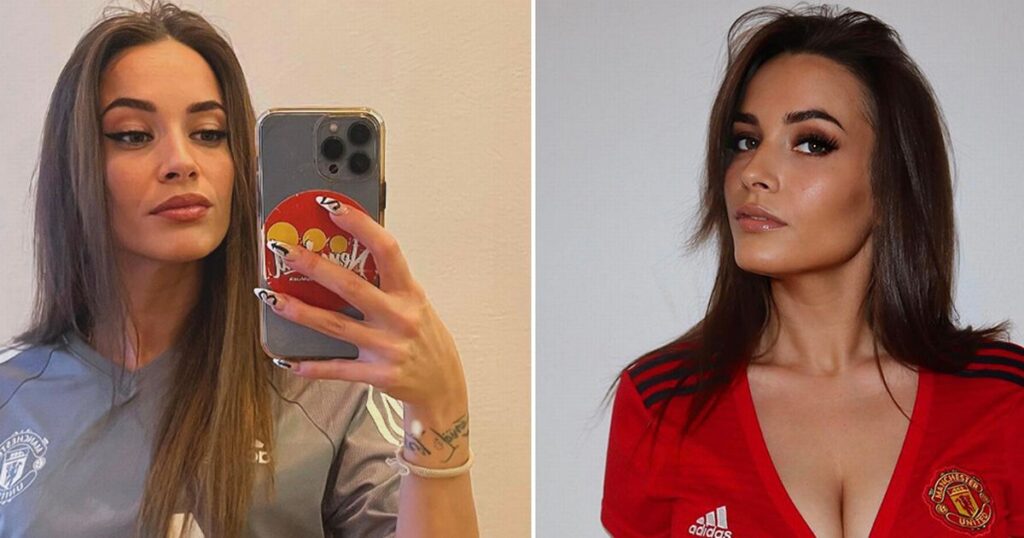 Man Utd’s most attractive supporter receives compliments for stunning selfie in team kit” – Daily Star