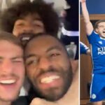 Leicester City players celebrate promotion with fans: What they all said – Daily Star