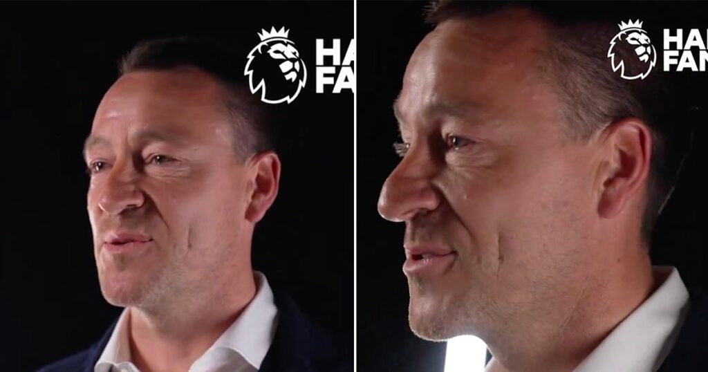 John Terry becomes emotional after former Chelsea manager sends message following Premier Hall of Fame induction.