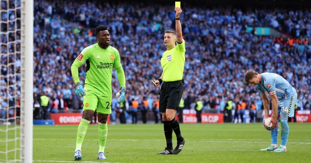 Andre Onana’s FA Cup Final Participation Decided After Man Utd Goalkeeper Accumulates Two Yellow Cards