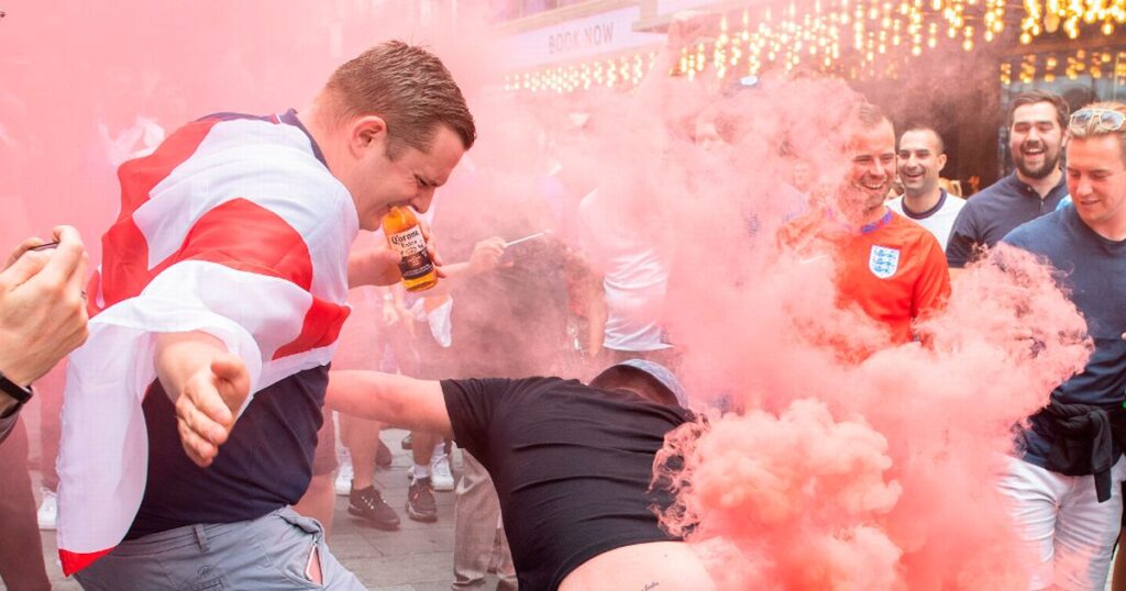 England supporter’s act with a flare inspires solo show and merits BBC drama,” says Daily Star.