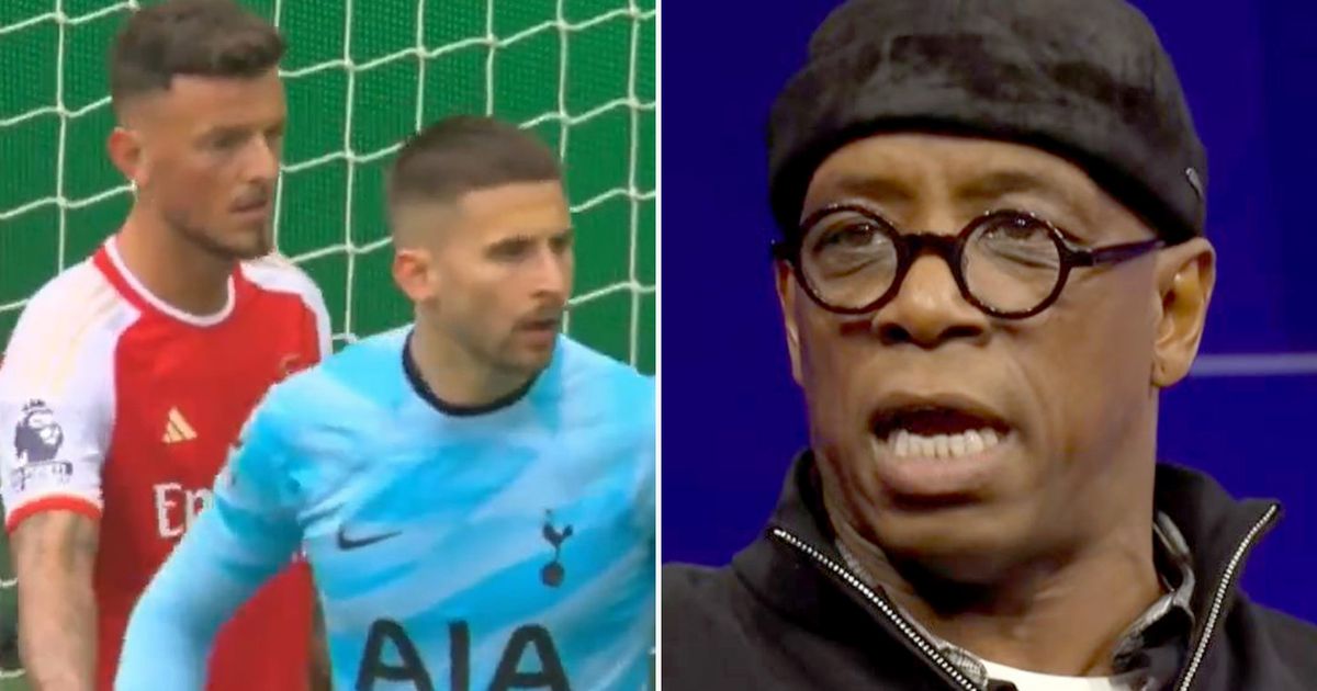 Ian Wright praises Ben White for his ‘great gamesmanship’ that unsettled Tottenham goalkeeper.