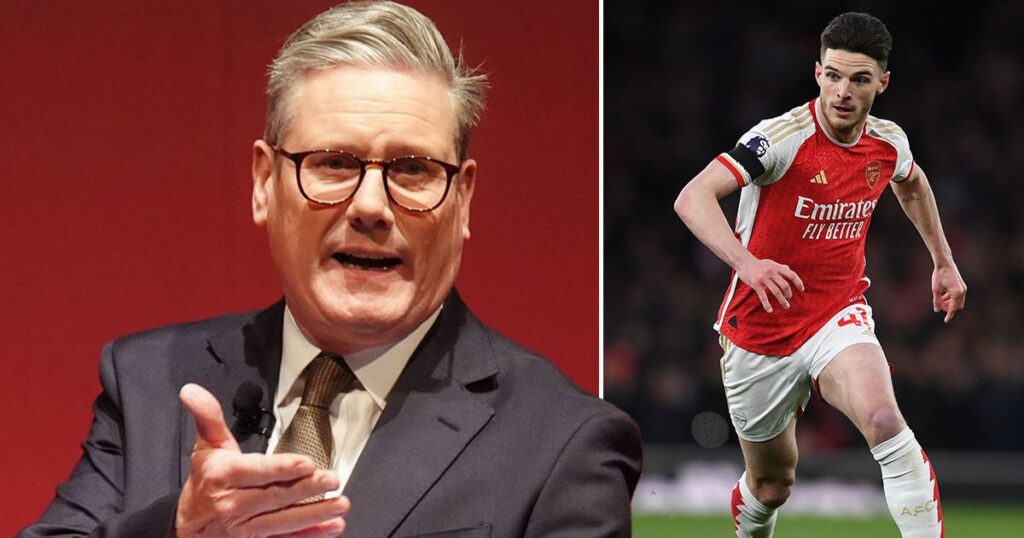 Sir Keir Starmer’s sneaky approach to ‘signing’ Declan Rice before his Arsenal move – Daily Star